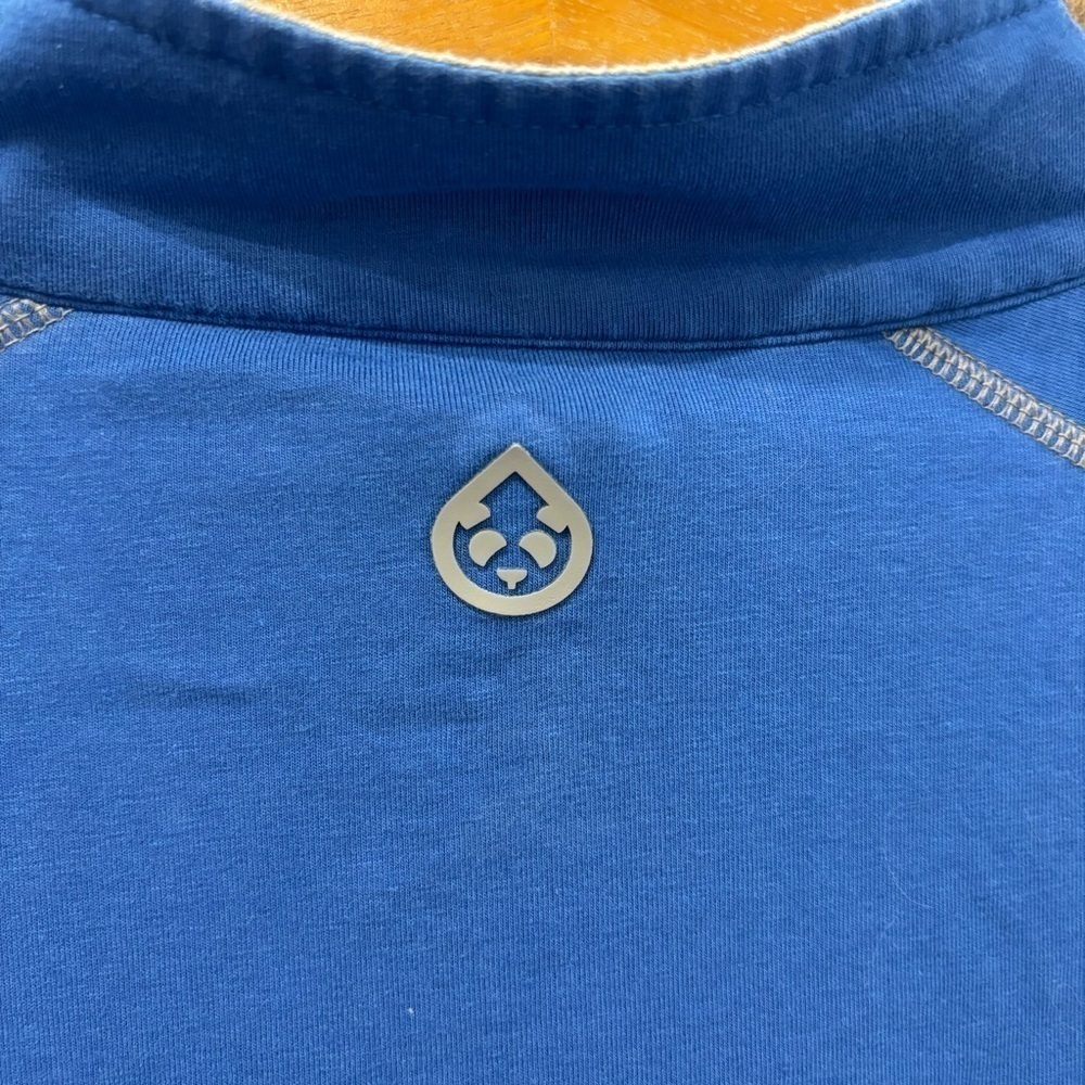 Tasc XL Bamboo Performance Quarter Zip Pullover blue Organic Cotton - Picture 8 of 12